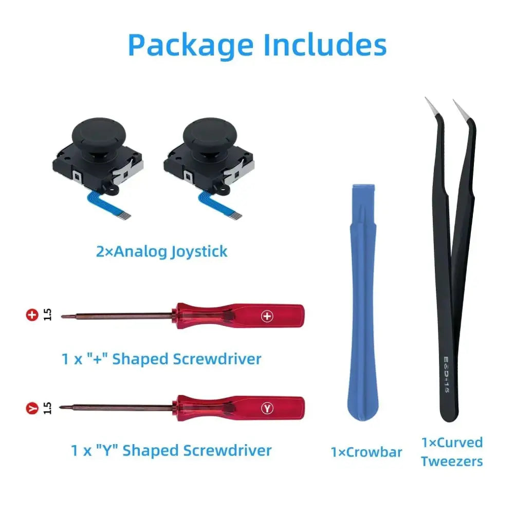 Reparasjons Kit for Nintendo Switch, Switch OLED og Switch Lite Joycon Kontroll - RetroGaming.no