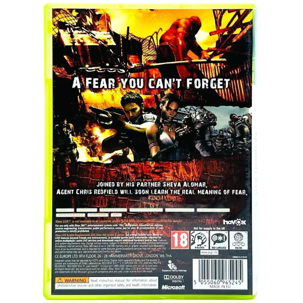 Resident Evil 5 - Xbox 360 Spill - Spill