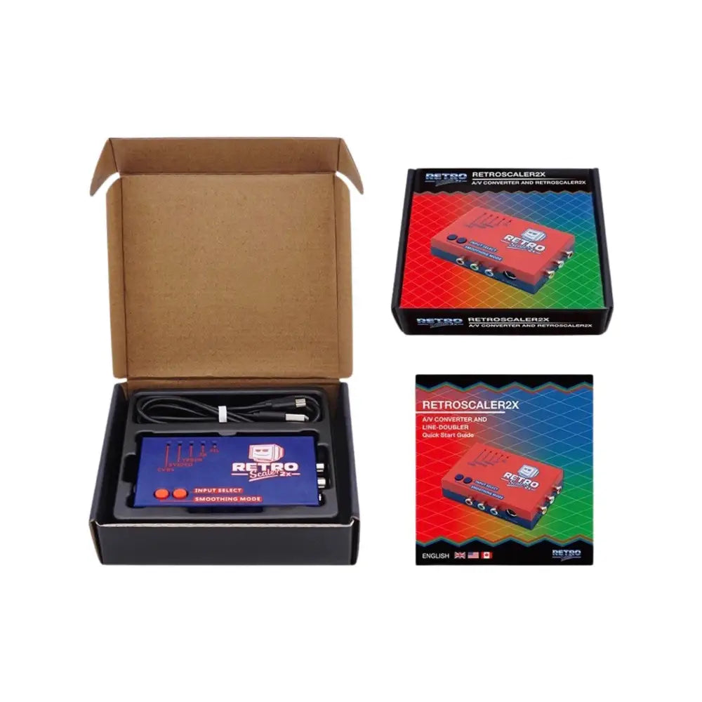 RetroScaler 2X Kompositt RCA/S-VIDEO/YPBPR Til HDMI Konverter / 2x Linje Dobler