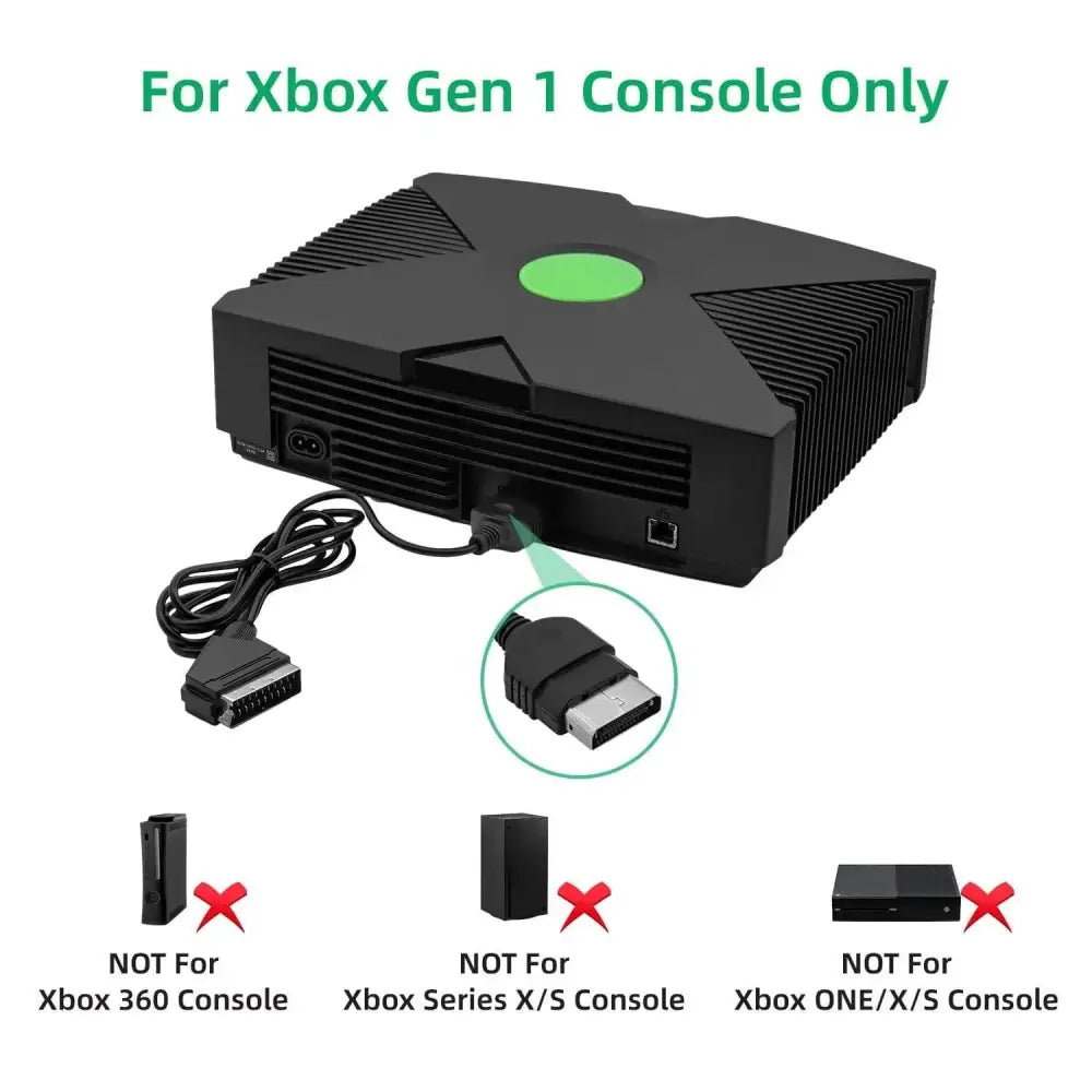 RGB Scart Kabel til Xbox PAL - Kabler