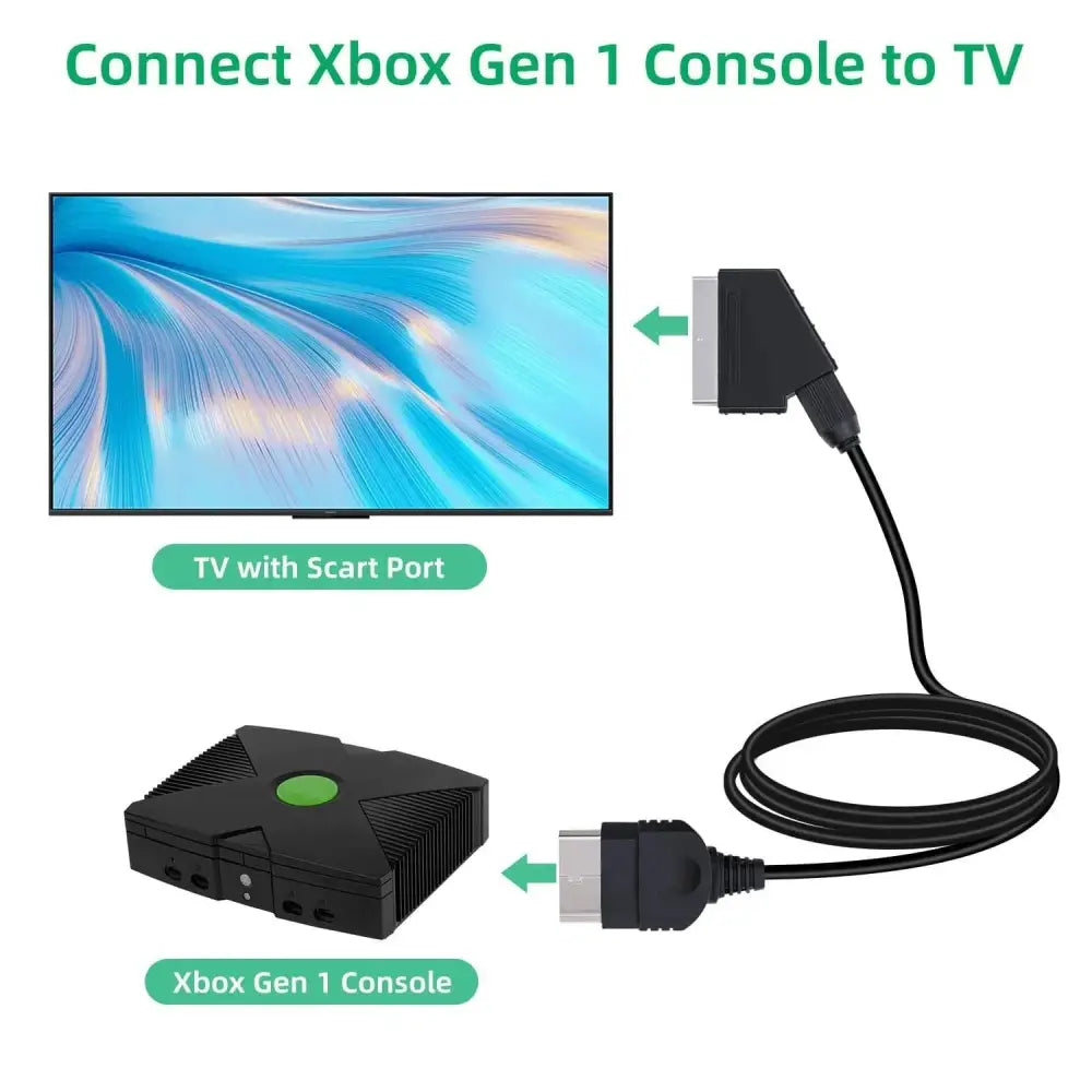 RGB Scart Kabel til Xbox PAL - Kabler