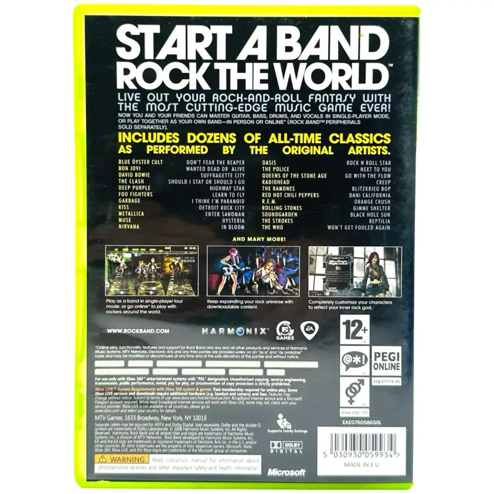 Rock Band - Xbox 360 Spill - Spill