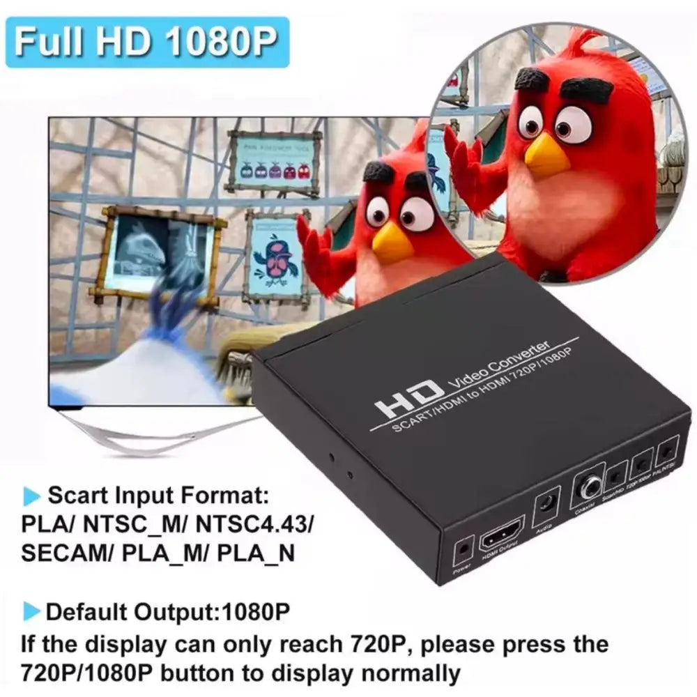 SCART til HDMI Konverter - Konverter