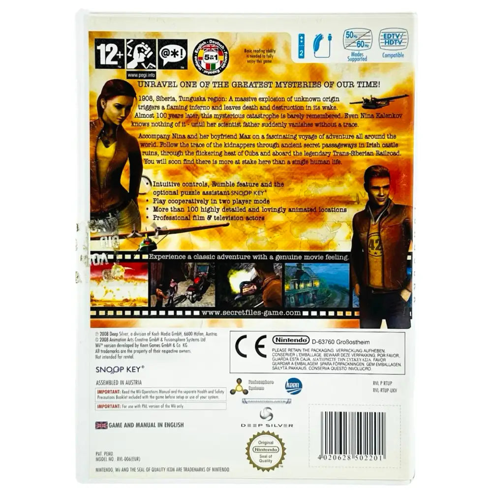 Secret Files: Tunguska - Nintendo Wii Spill