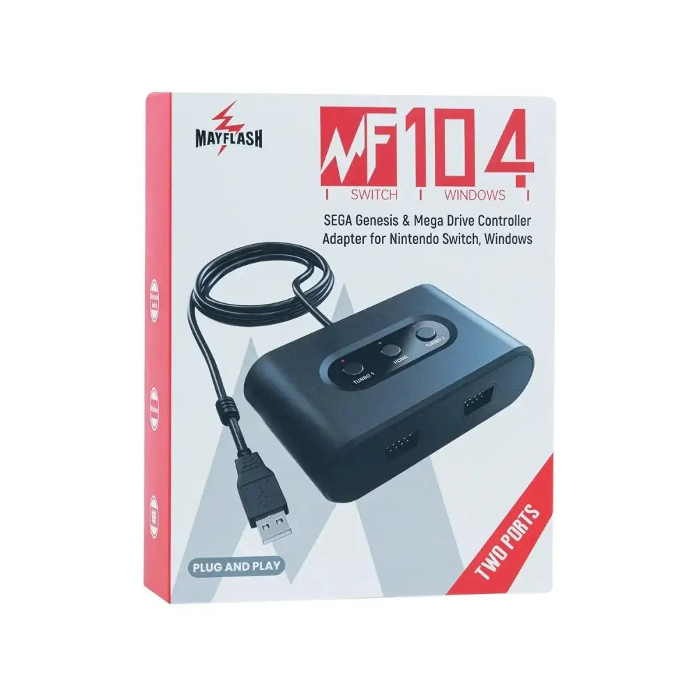 Sega Mega Drive / Genesis Kontroller Adapter for Nintendo Switch/PC - RetroGaming.no