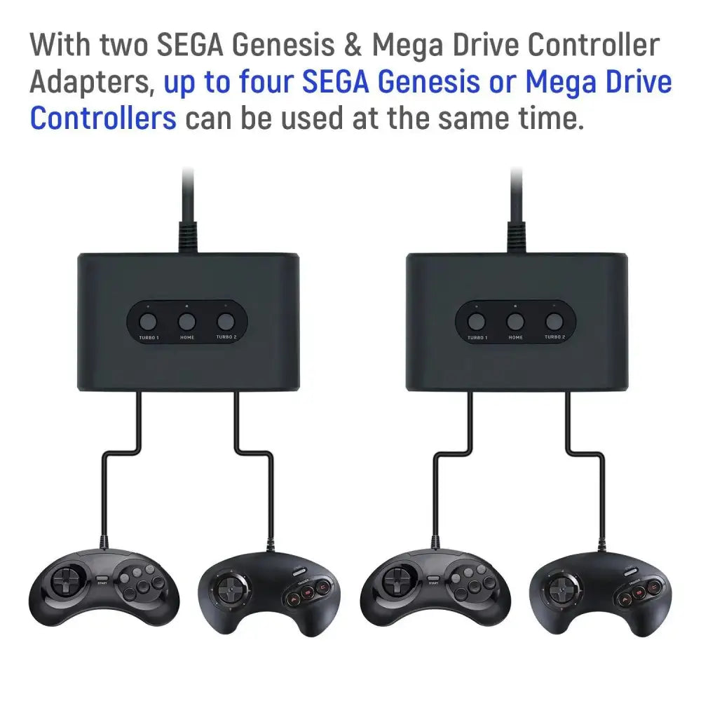 Sega Mega Drive / Genesis Kontroller Adapter for Nintendo Switch/PC - RetroGaming.no