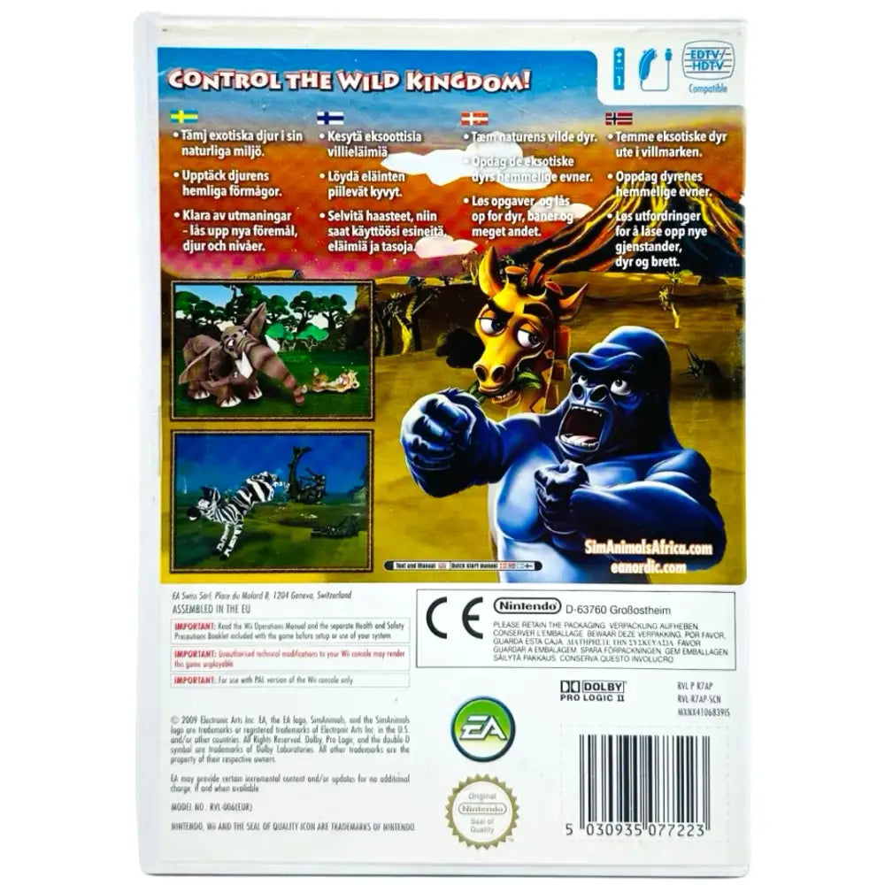 Sim Animals Africa - Nintendo Wii Spill - Spill