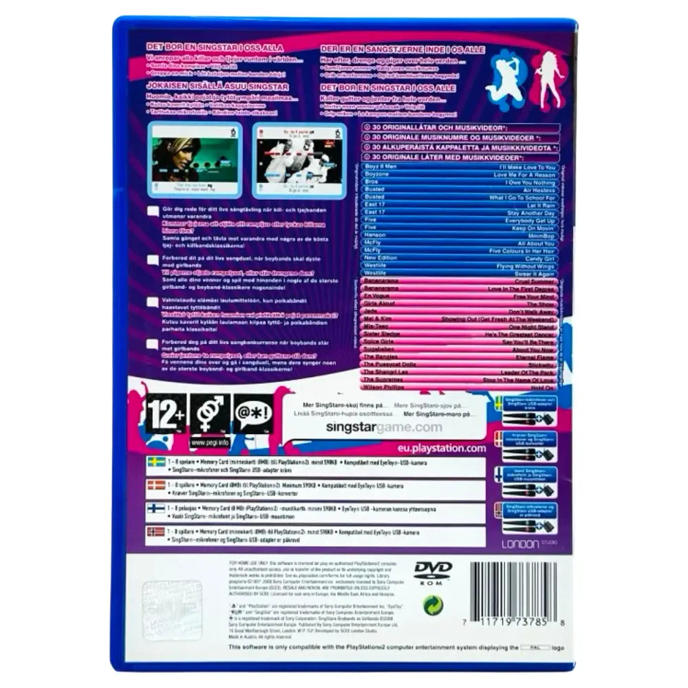 SingStar: Boy Bands VS Girl - PlayStation 2 (PS2) Spill