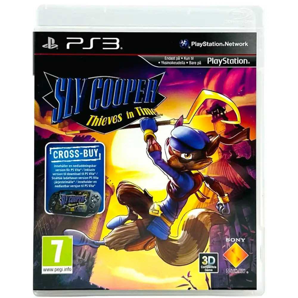 Sly Cooper: Thieves In Time - PlayStation 3 (PS3) Spill - Cover - Manual - Spill/Disk