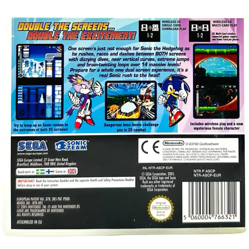 Sonic Rush - Nintendo DS Spill - Spill