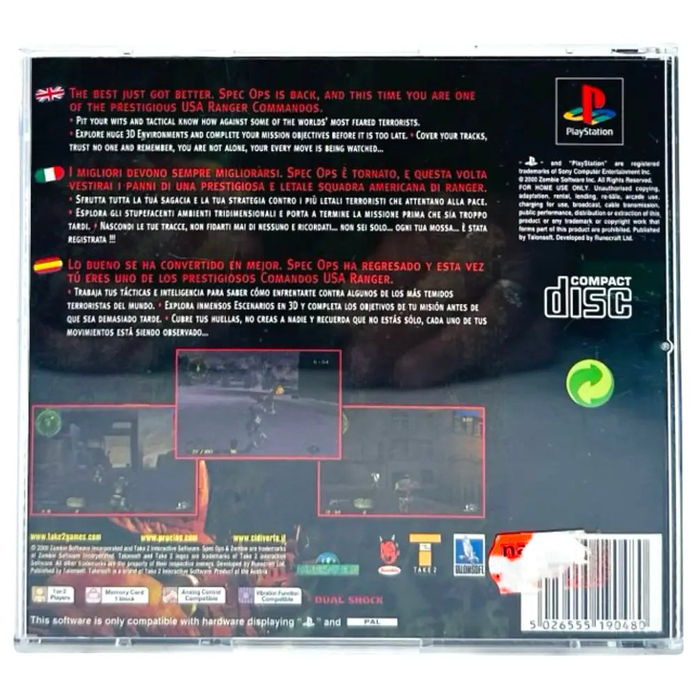 Spec Ops Ranger Elite - PlayStation 1 (PS1) Spill