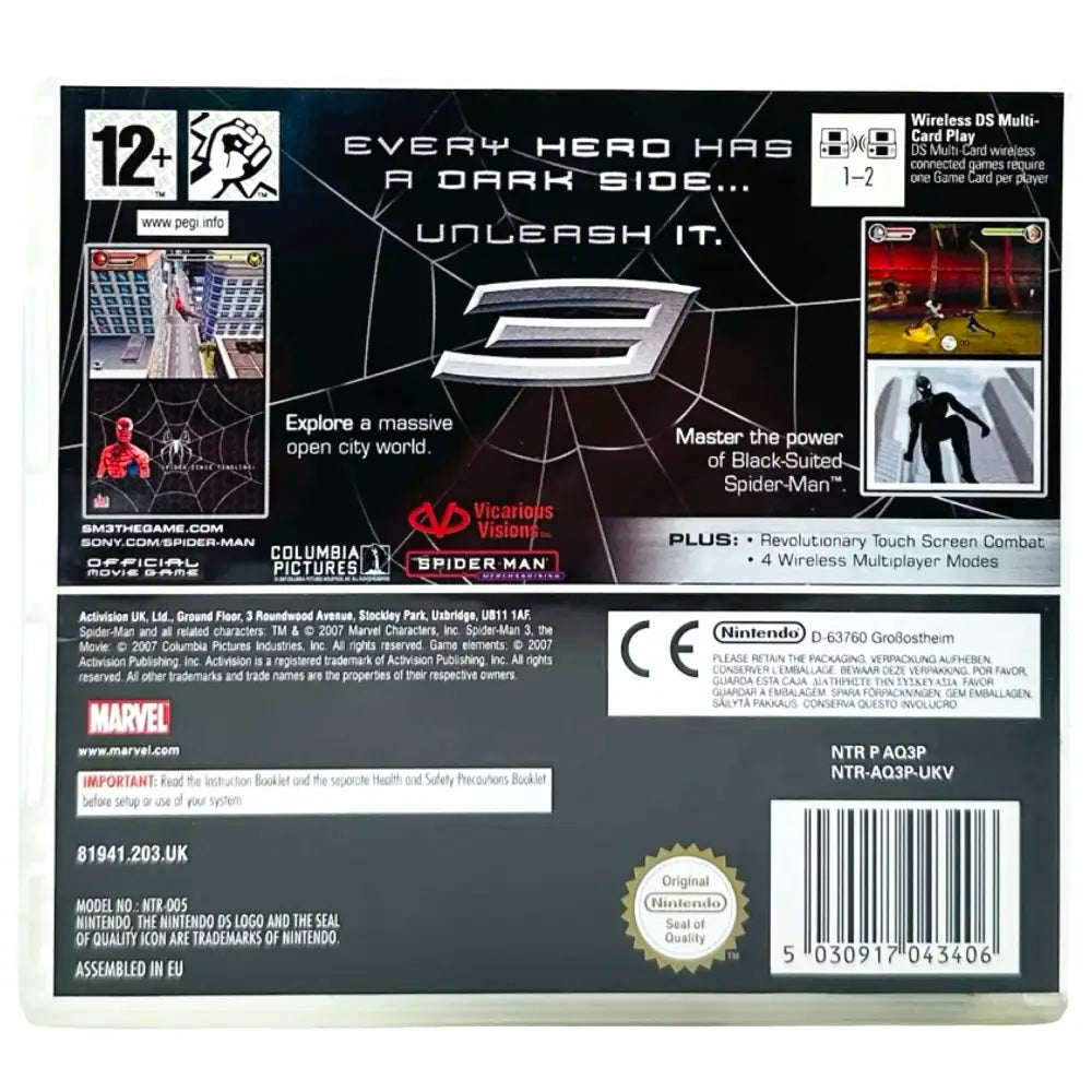 Spiderman 3 - Nintendo DS Spill - Spill