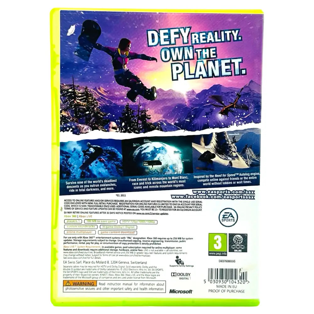 SSX - Xbox 360 Spill