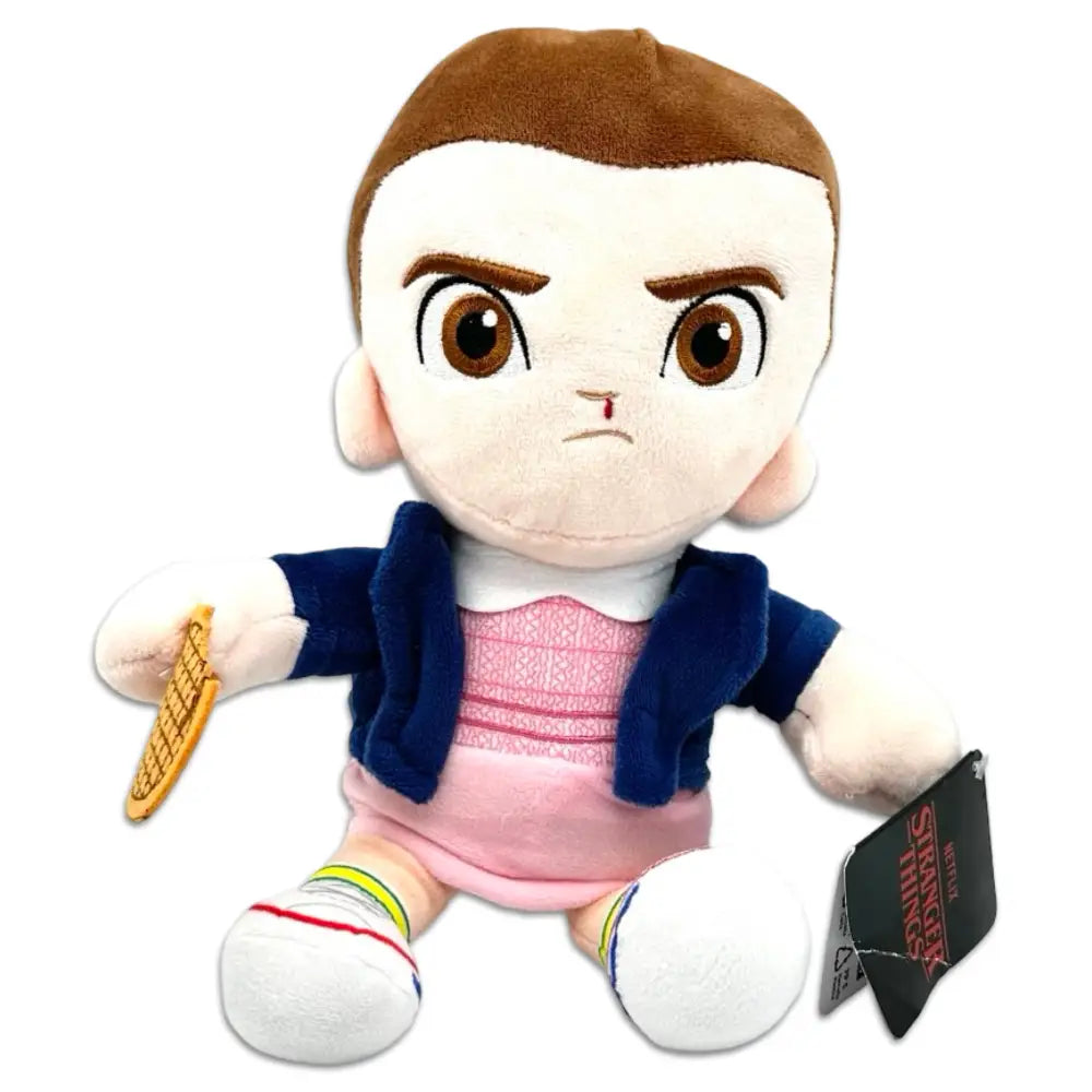 Stranger Things Eleven (El) Plysjbamse med Vaffel – 20 cm - Figur