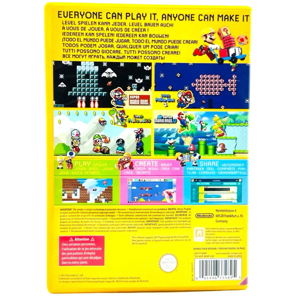 Super Mario Maker - Nintendo Wii U Spill - Spill