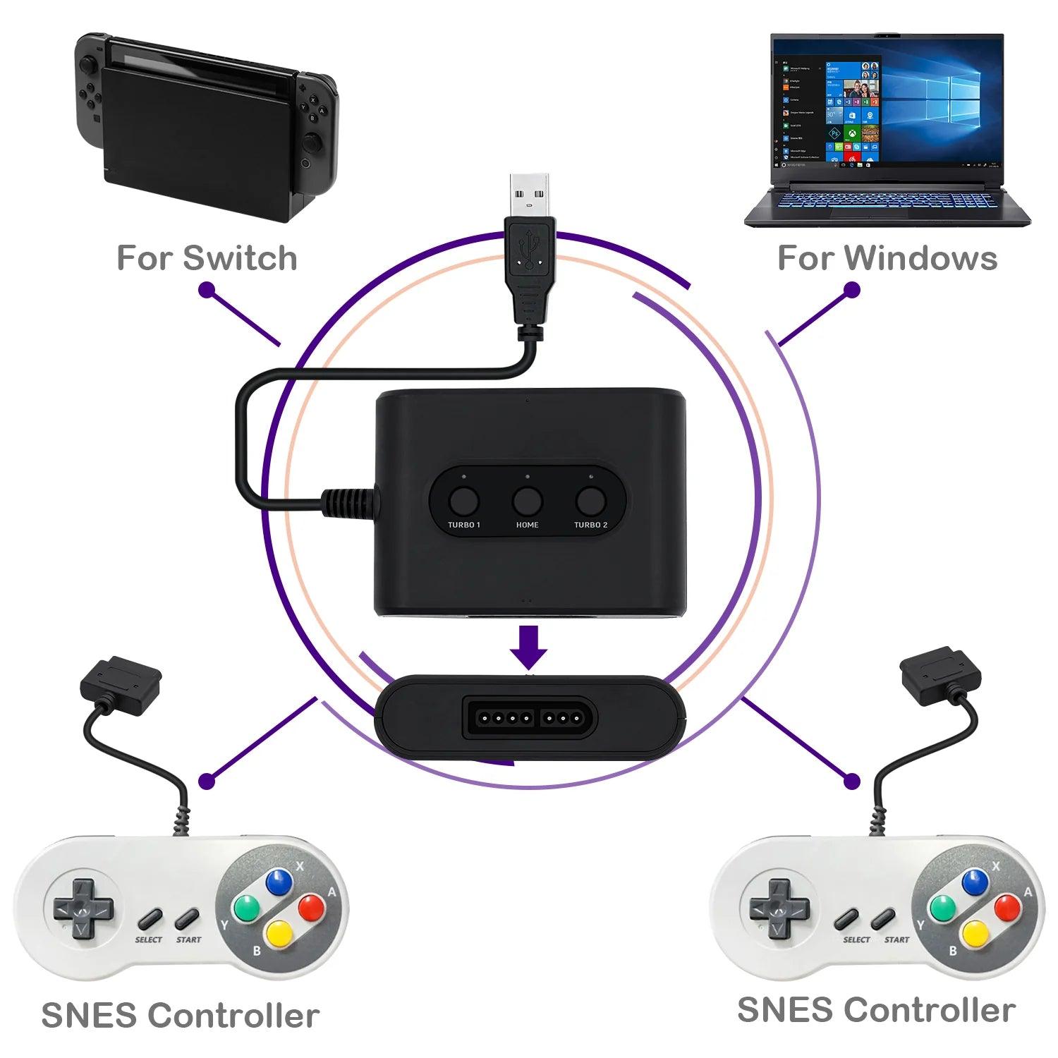 Snes controller deals adapter switch