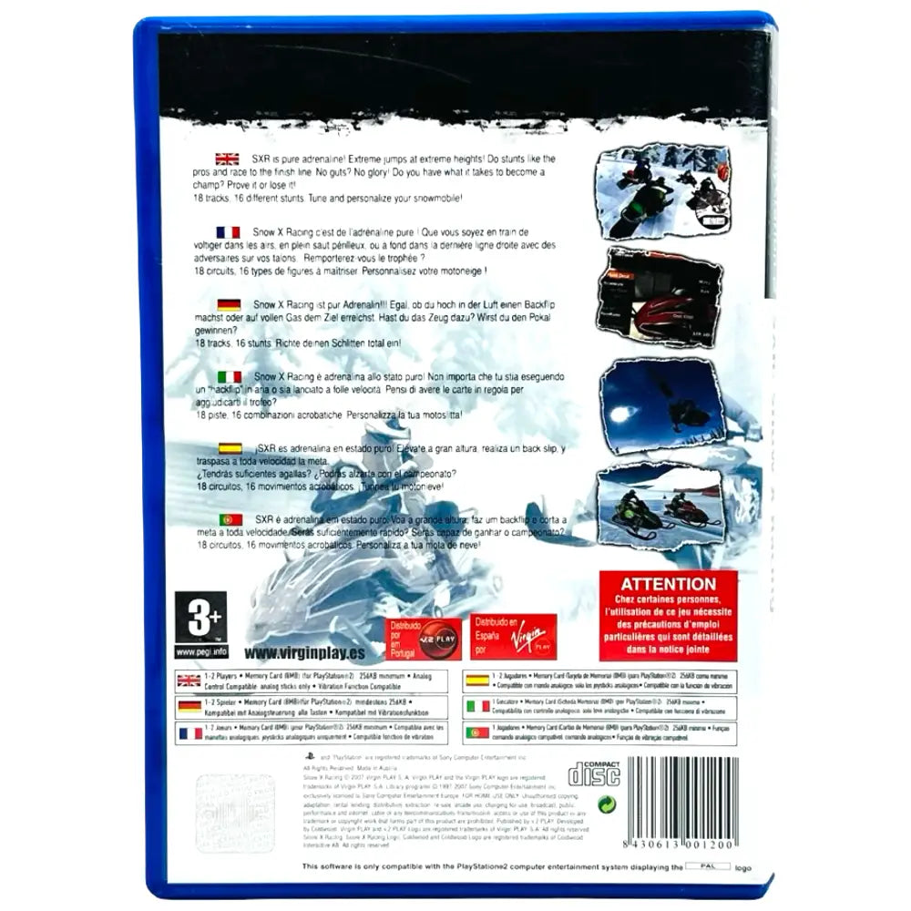 SXR Snow X Racing - PlayStation 2 (PS2) Spill