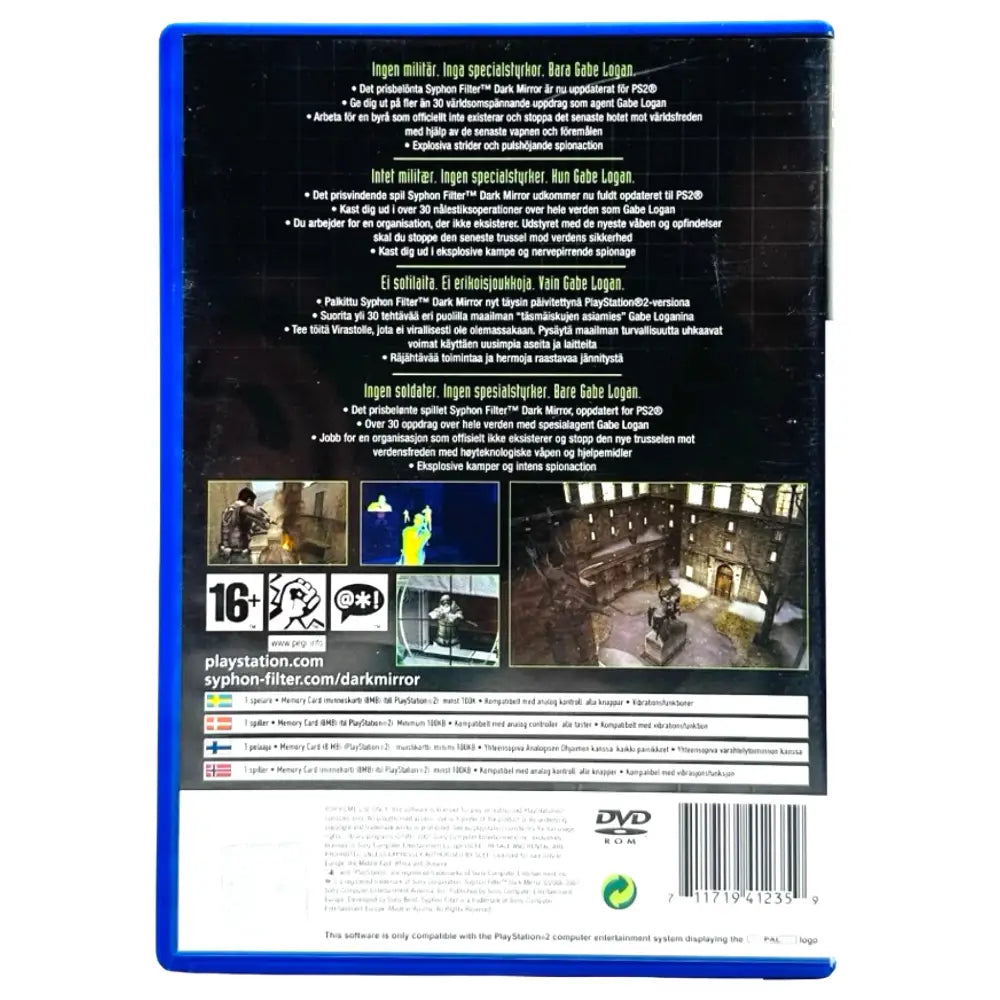 Syphon Filter Dark Mirror - PlayStation 2 (PS2) Spill - Spill