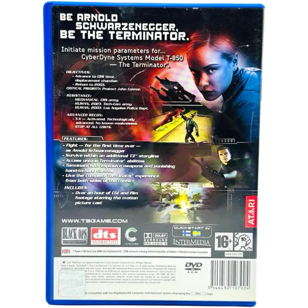 Terminator 3 Rise Of The Machines - PlayStation 2 (PS2) Spill - Spill
