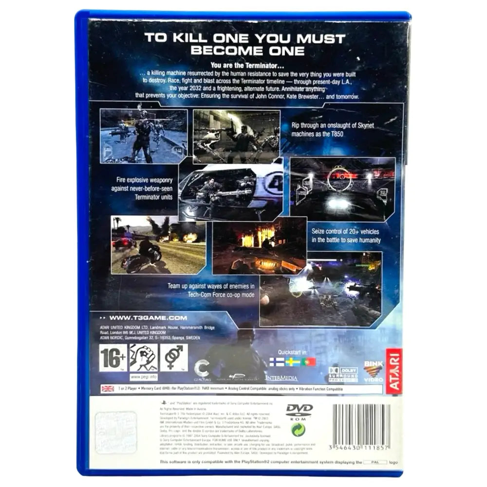 Terminator 3 The Redemption - PlayStation 2 (PS2) Spill