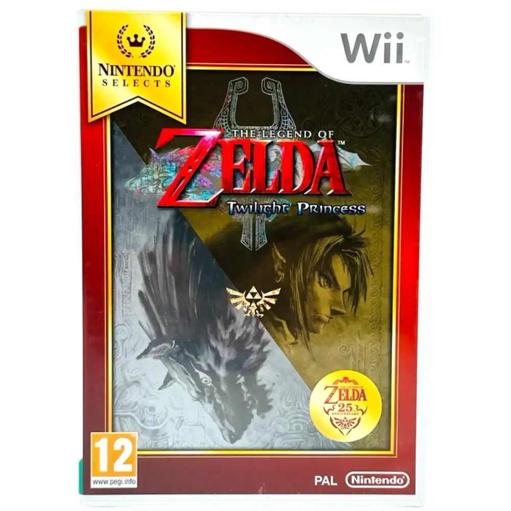 The Legend of Zelda: Twilight Princess - Nintendo Wii Spill - Cover - Manual - Spill/Disk / Selects
