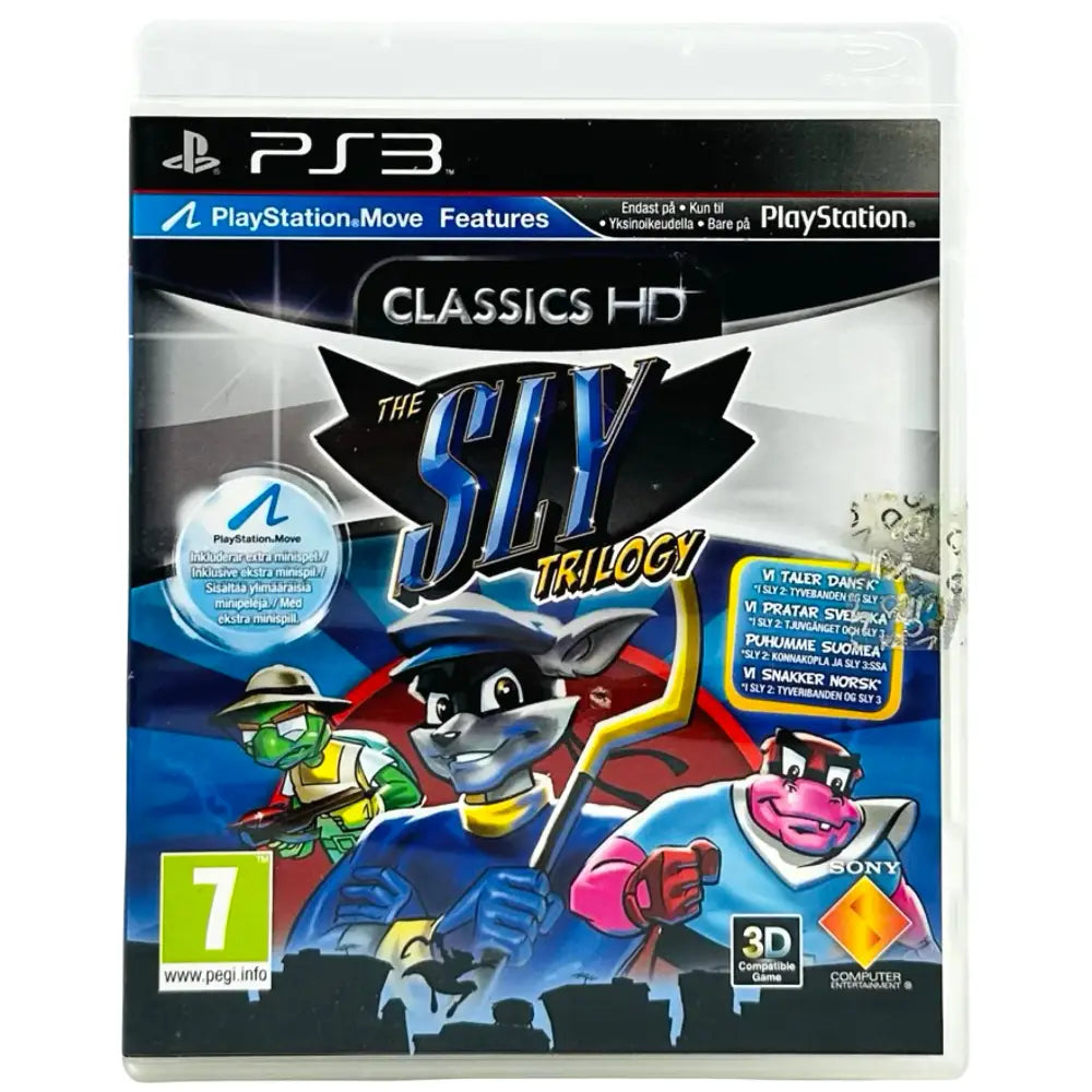 The Sly Trilogy - PlayStation 3 (PS3) Spill - Cover - Manual - Spill/Disk