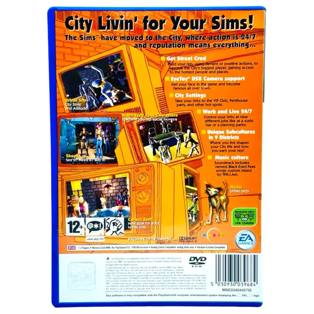 The Urbz Sims In The City - PlayStation 2 (PS2) Spill - Spill