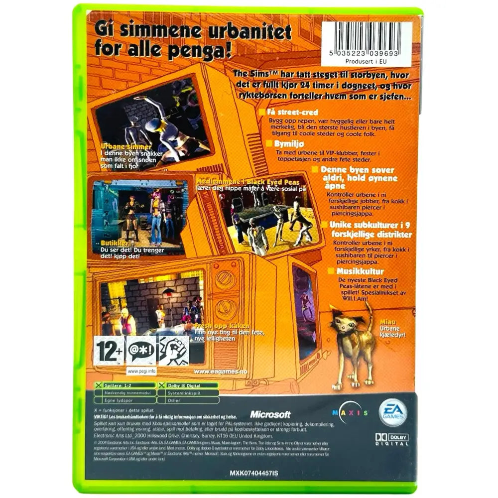 The Urbz: Sims In The City - Xbox spill - Spill