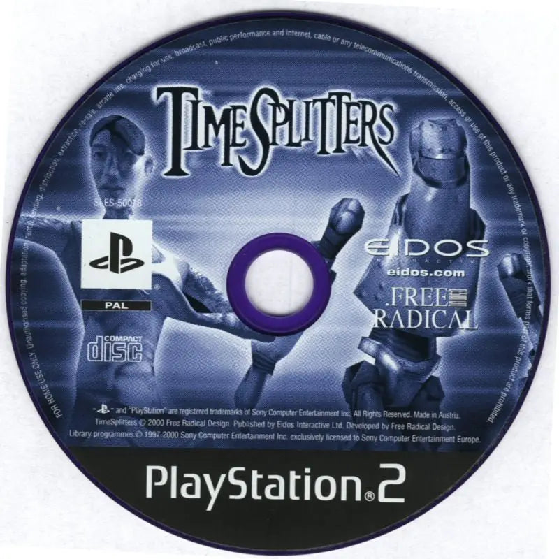 Time Splitters - PlayStation 2 (PS2) Spill - Kun Spill/Disk - Spill