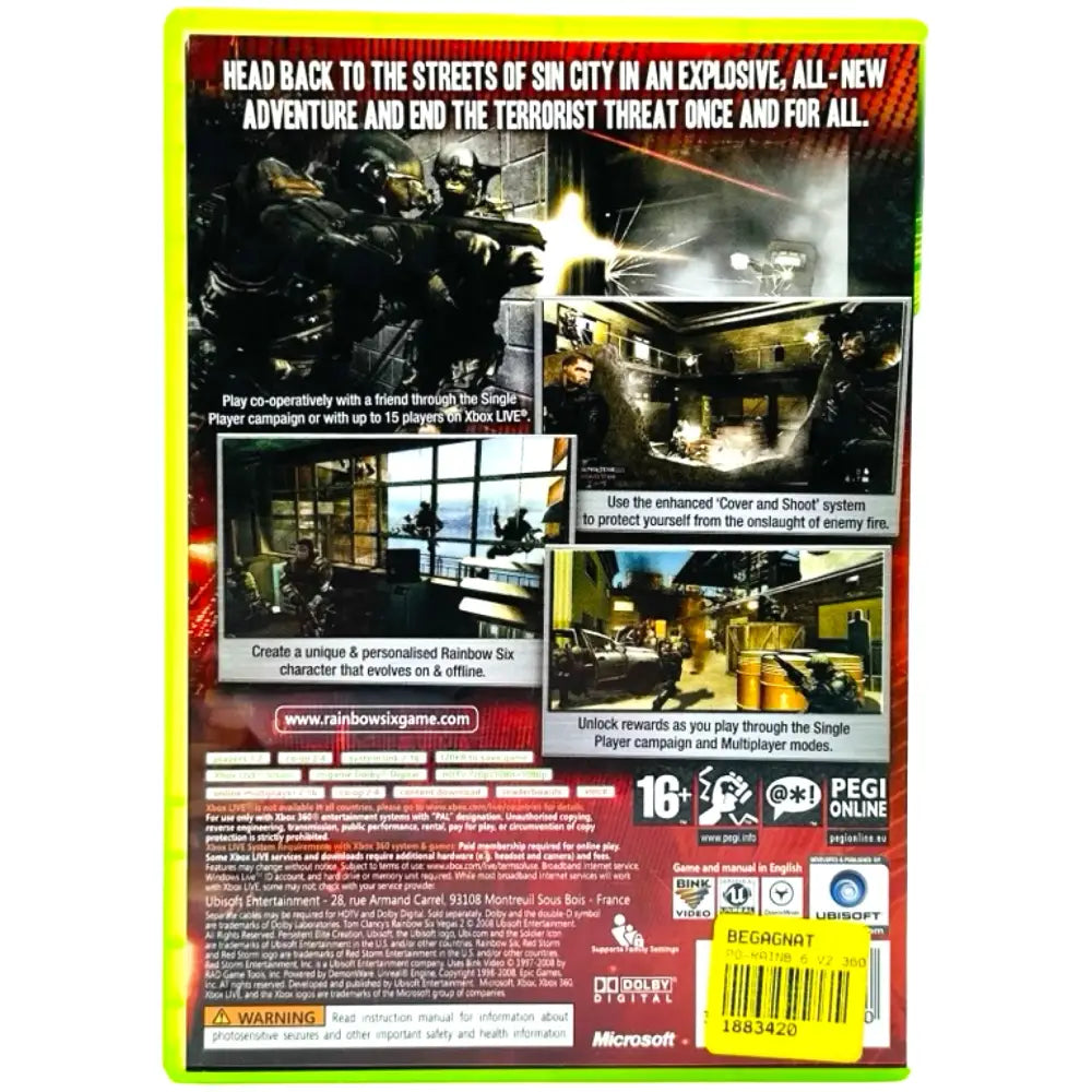 Tom Clancy’s Rainbow Six Vegas 2 - Xbox 360 Spill