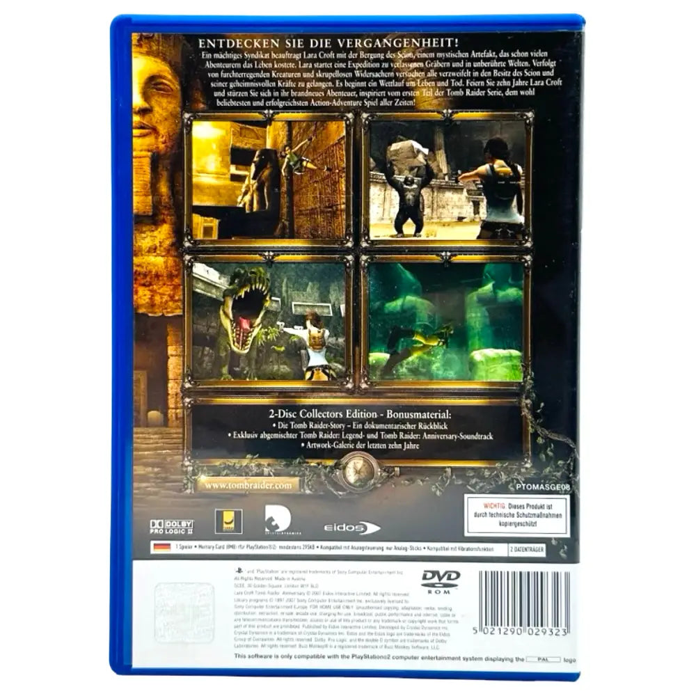 Tomb Raider Anniversary (Tysk) - PlayStation 2 (PS2) Spill