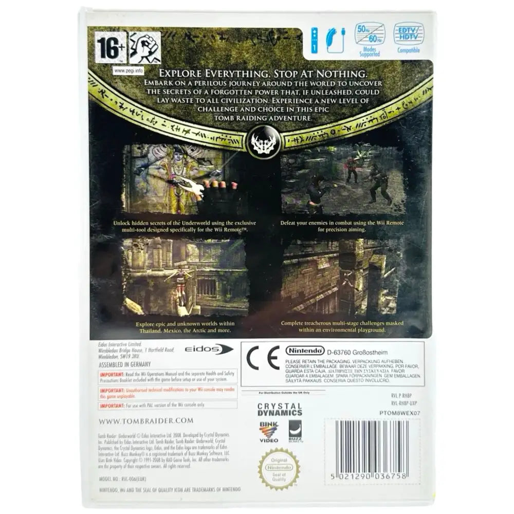 Tomb Raider: Underworld - Nintendo Wii Spill - Spill