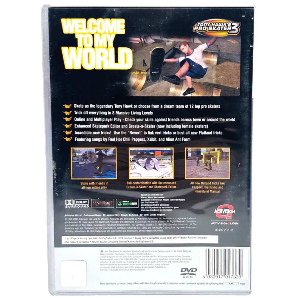 PS2: Tony Hawk's Pro Skater 3 - RetroGaming.no