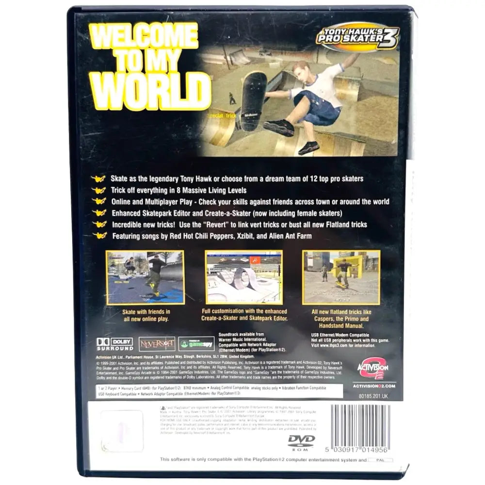 PS2: Tony Hawk's Pro Skater 3 - RetroGaming.no