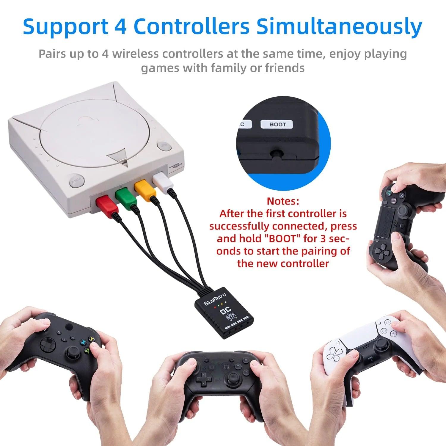 Trådløs Kontroller Adapter for Sega Dreamcast - RetroGaming.no