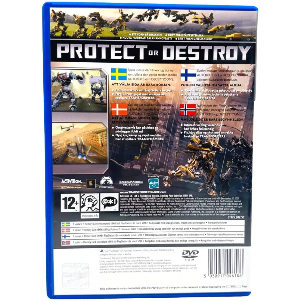 PS2: Transformers: The Game - RetroGaming.no