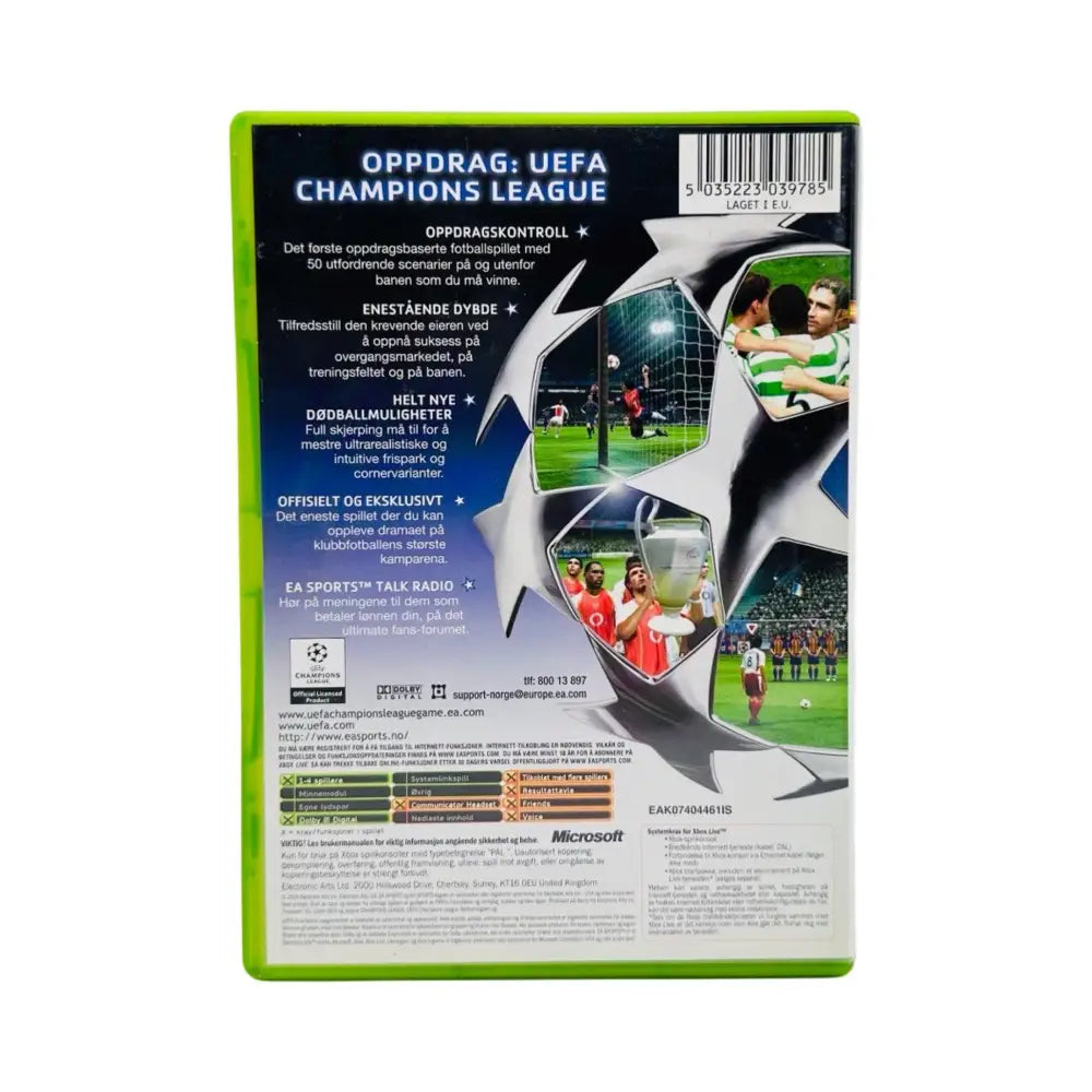 Xbox: UEFA Champions League 2004-2005 - RetroGaming.no