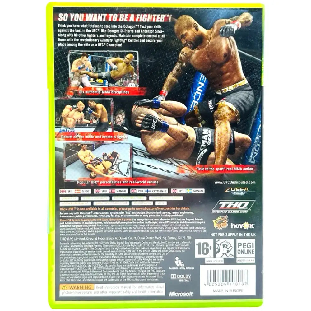 UFC 2009 Undisputed - Xbox 360 Spill - Spill
