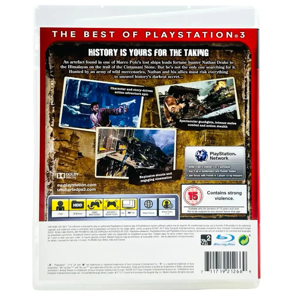 Uncharted 2: Among Thieves - PlayStation 3 (PS3) Spill