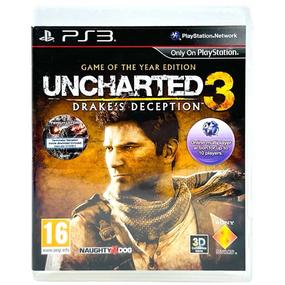 Uncharted 3: Drake’s Deception - PlayStation 3 (PS3) Spill - Cover - Manual - Spill/Disk / Game of the Year