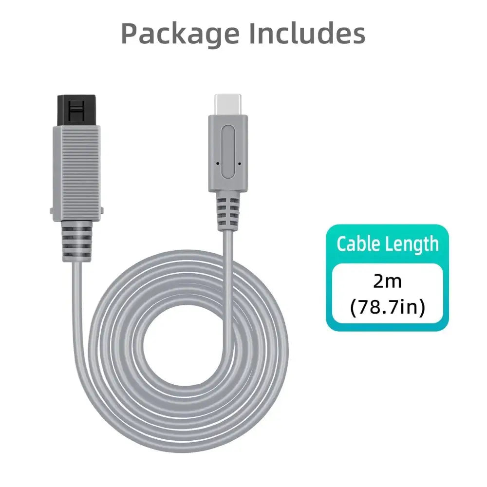 USB-C Strømkabel for Nintendo Wii - RetroGaming.no