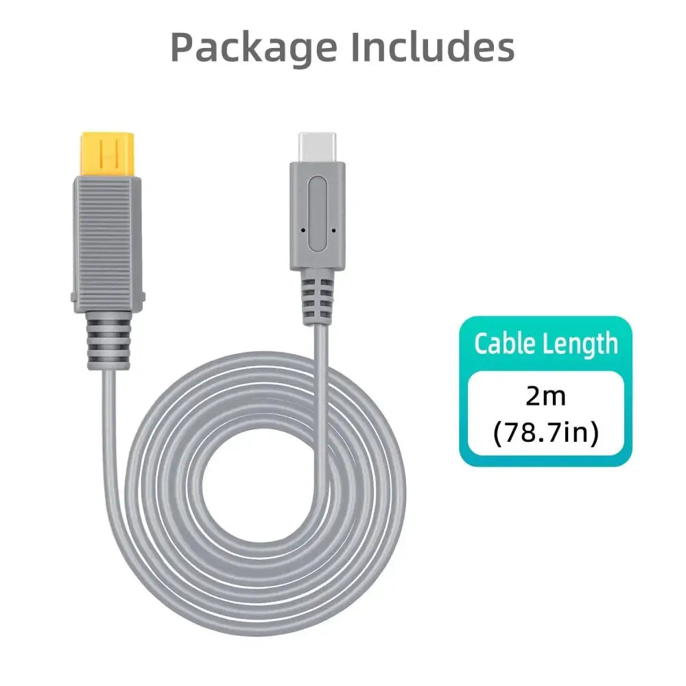 USB-C Strømkabel for Nintendo Wii U - RetroGaming.no