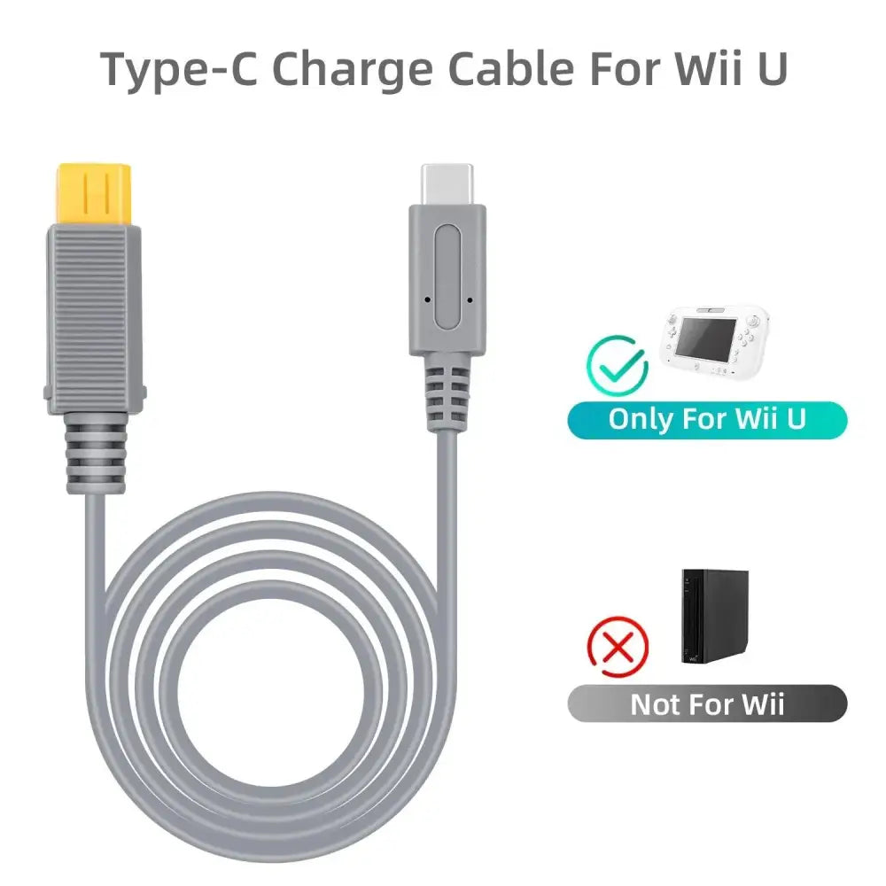 USB-C Strømkabel for Nintendo Wii U - RetroGaming.no