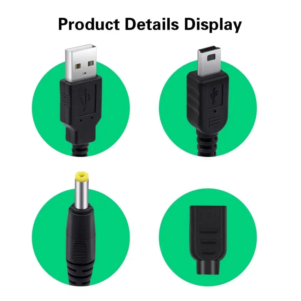 USB Ladekabel for PlayStation PSP 1000/2000/3000 - Strømadapter