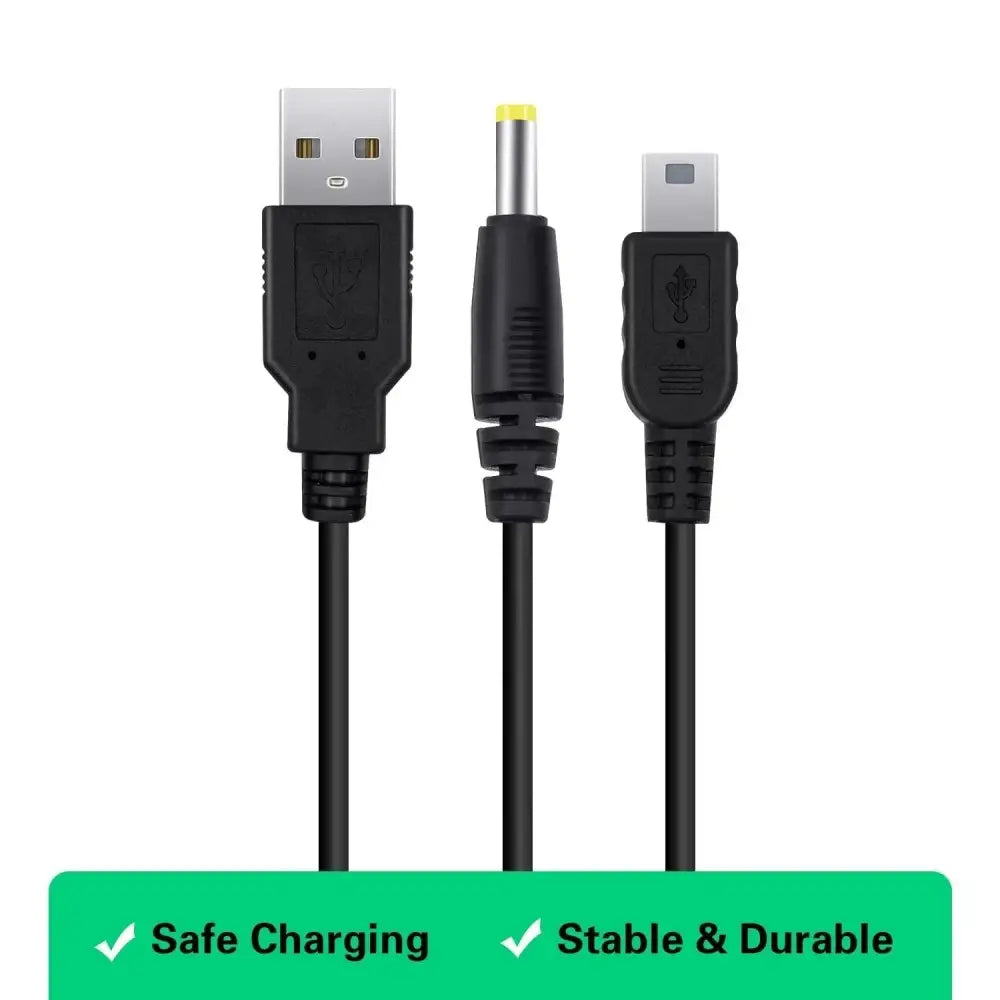 USB Ladekabel for PlayStation PSP 1000/2000/3000 - Strømadapter