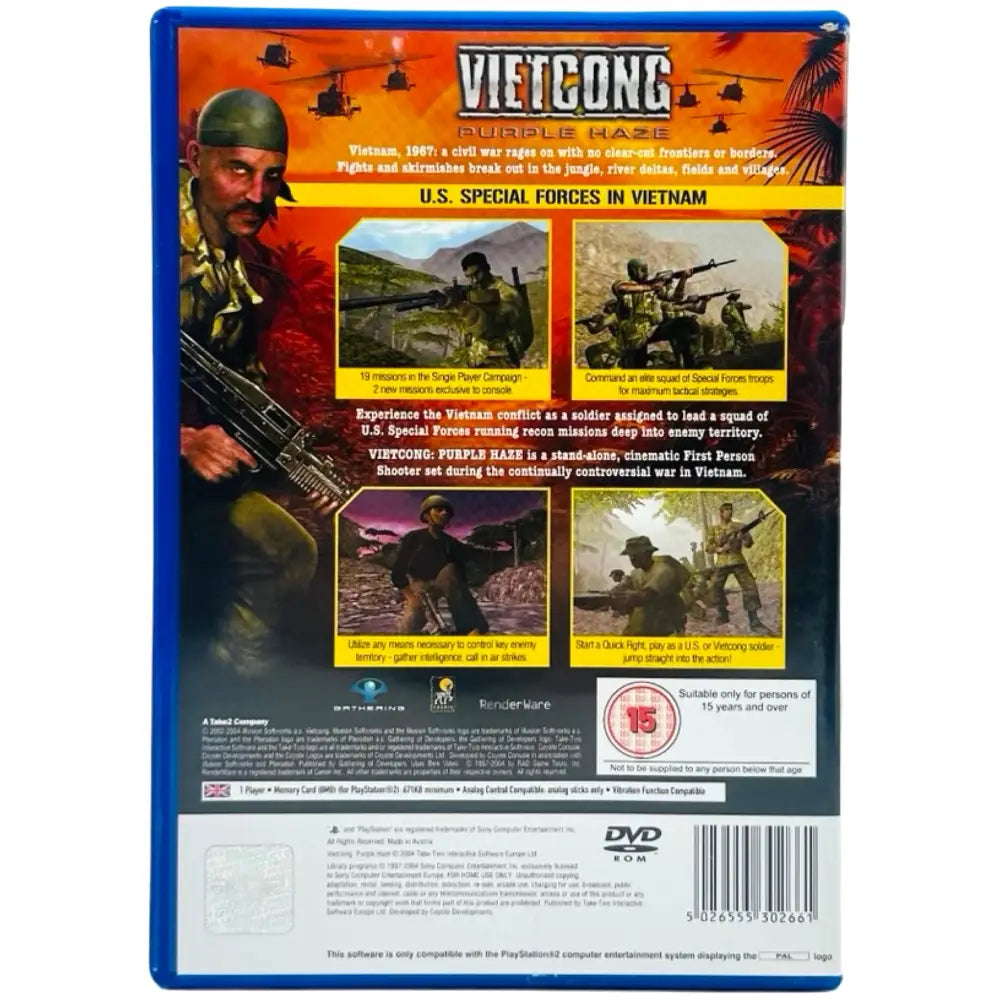 Vietcong Purple Haze - PlayStation 2 (PS2) Spill - Spill