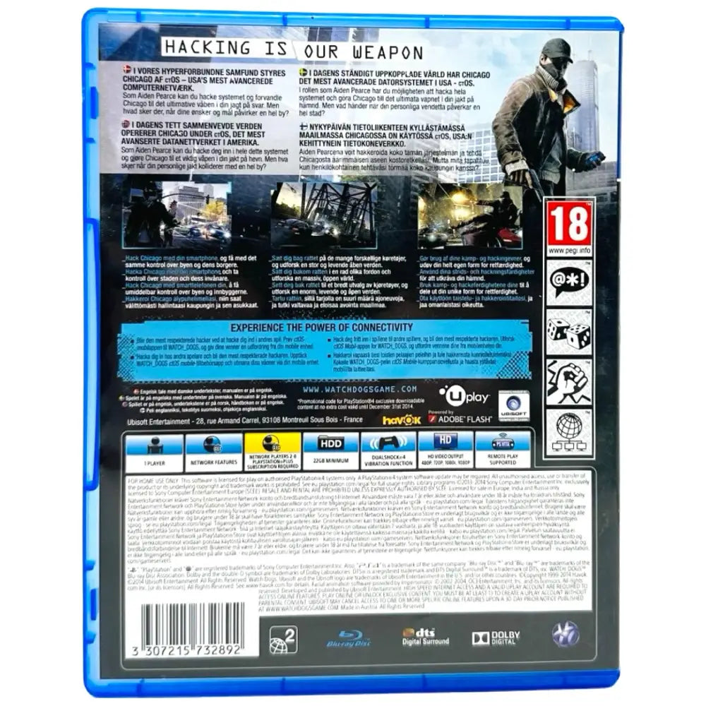 Watch Dogs - PlayStation 4 (PS4) Spill - Spill