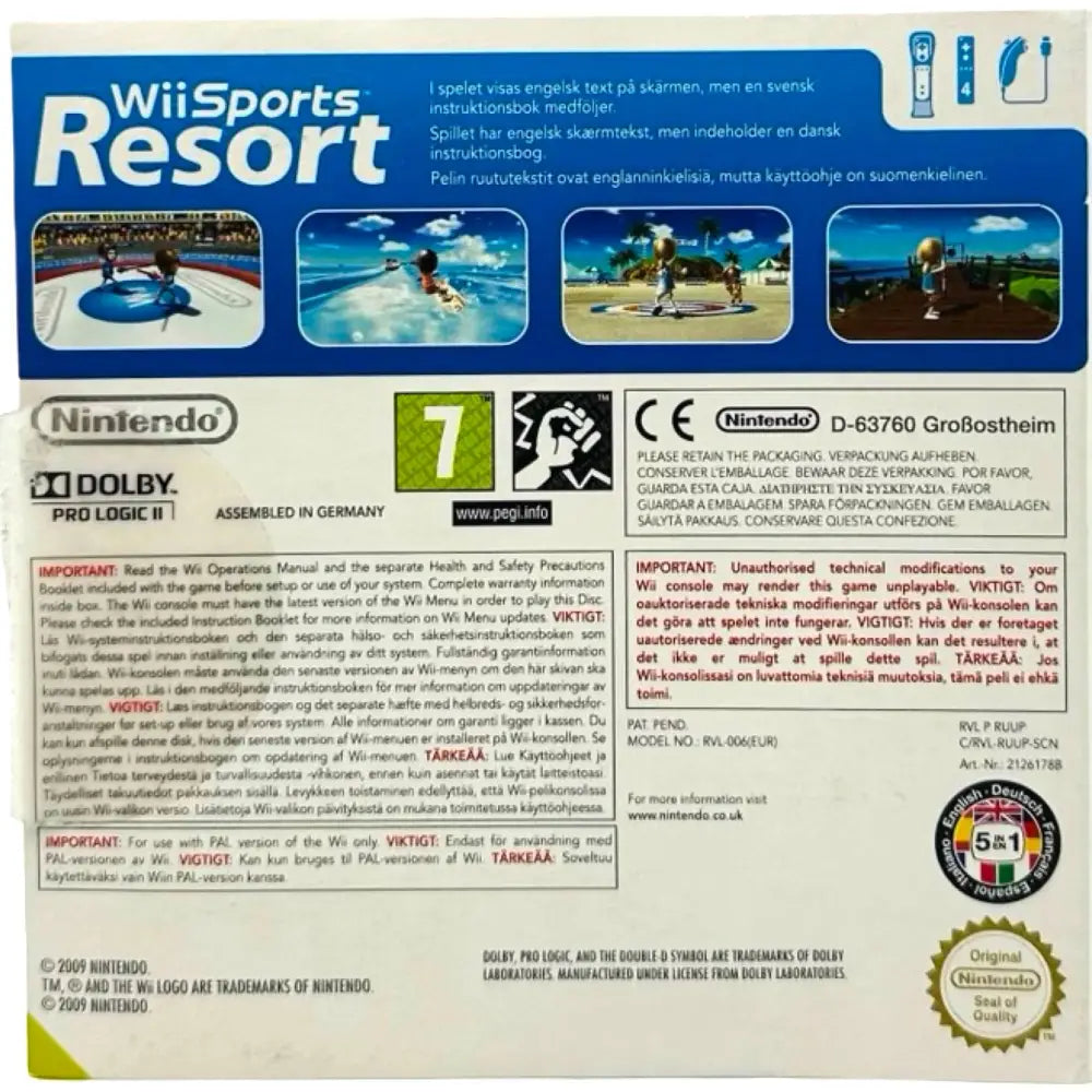 Wii Sports Resort - Nintendo Wii Spill - Spill