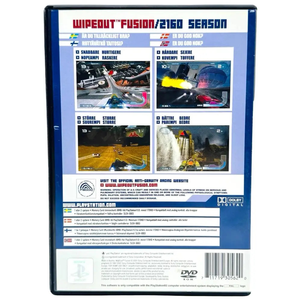 Wipeout Fusion - PlayStation 2 (PS2) Spill - Spill